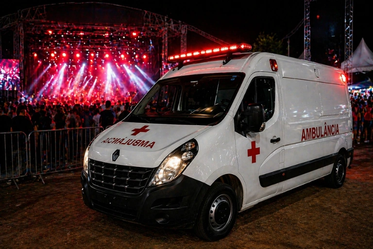 Assistência médica para shows e eventos em Goiânia