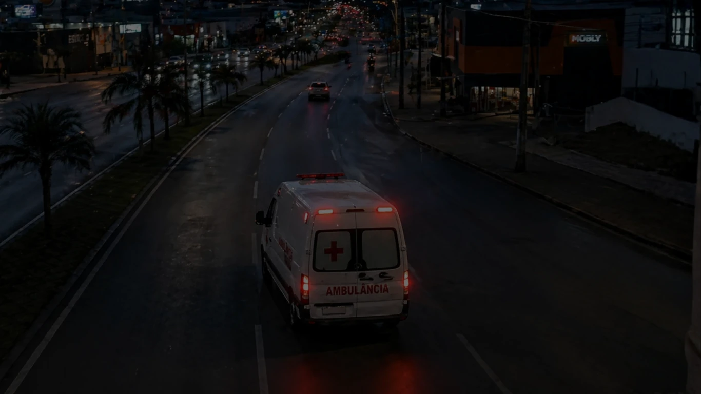 Ambulância MedVida em atendimento